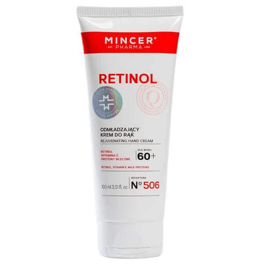 Mincer Pharma Retinol 60+ Омолоджуючий крем для рук № 506, 100 мл: ціни та характеристики