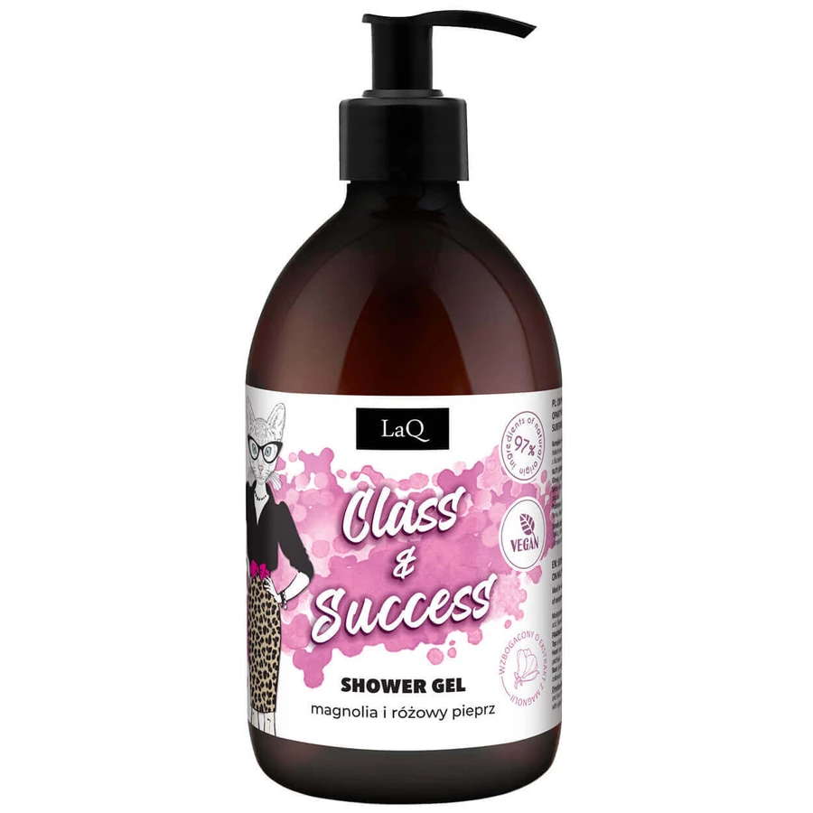 LaQ Class & Success, gel de duș, magnolie și piper roz, 500 ml: цены и характеристики