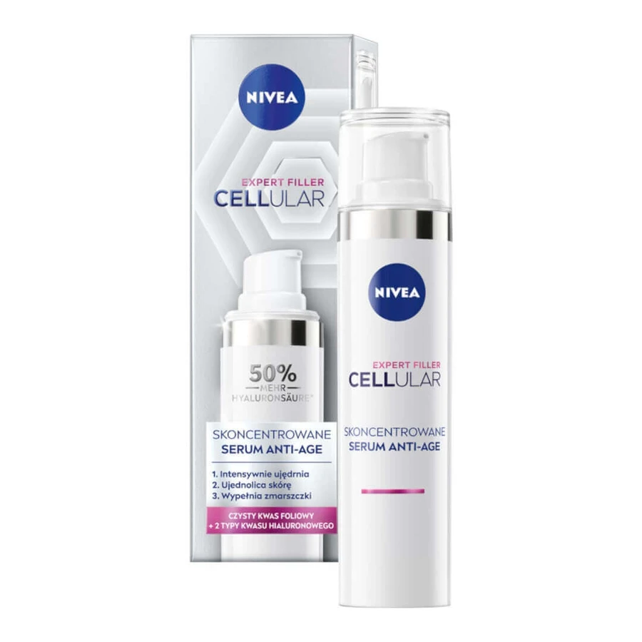 Концентрована антивікова сироватка Nivea Cellular Expert Filler, 40 мл: ціни та характеристики