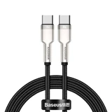 Кабель Baseus Cafule Series Metal Data USB-C / USB-C PD QC SCP 100W 5A 1 м - чорний