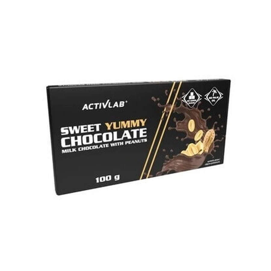 Sweet Yummy Chocolate, Молочний шоколад з арахісом, 100 г: ціни та характеристики