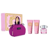 Туалетная вода Versace Bright Crystal, 90 мл + Гель для душа, 100 мл + Лосьон для тела, 100 мл + Косметичка