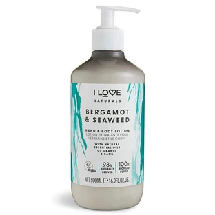 I Love Naturals Лосьон для рук Бергамот и морские водоросли, 500 мл
