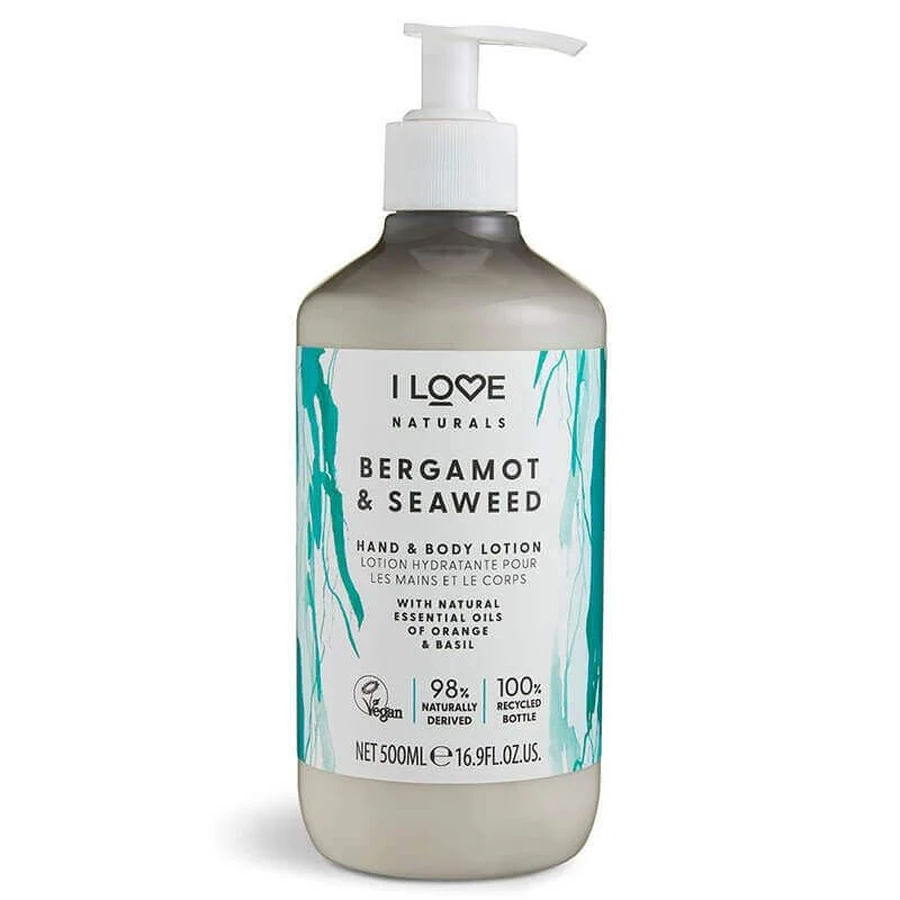 I Love Naturals Hand Lotion Bergamot Hand Cream Seaweed, 500 мл: ціни та характеристики