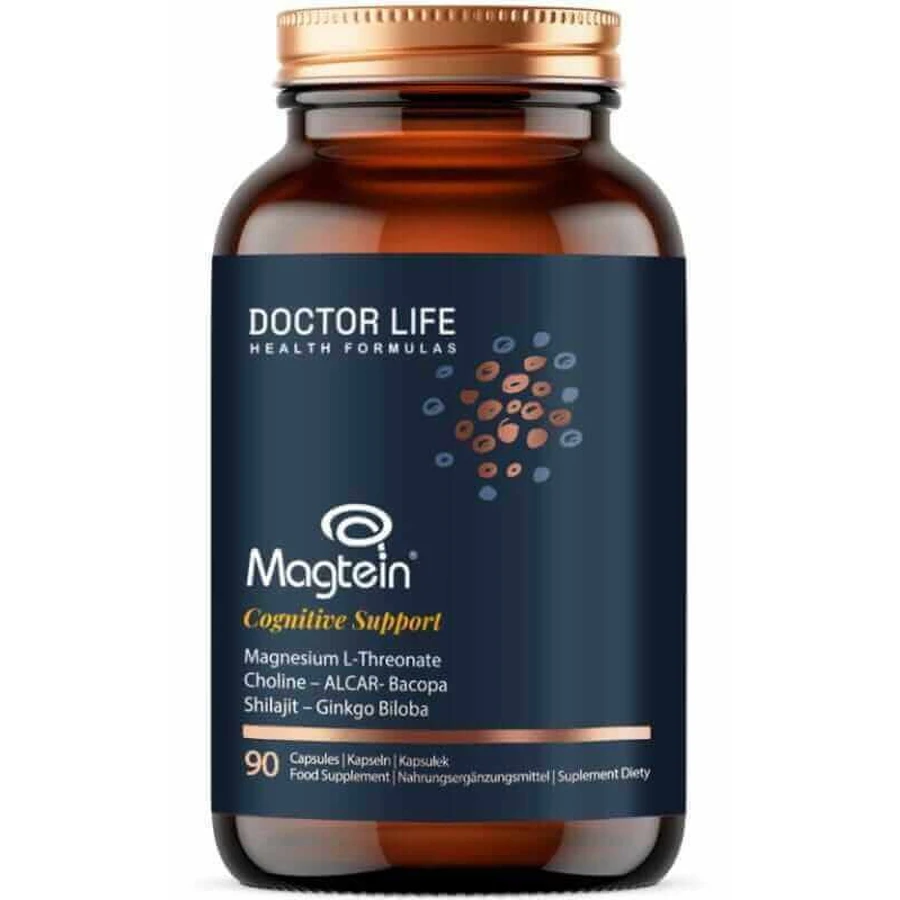 Doctor Life Magtein Suport cognitiv Магній L-треонат 90 капсул: ціни та характеристики