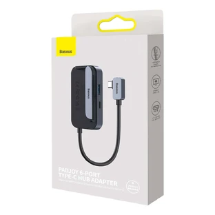 Универсальный USB-концентратор для планшета/смартфона 6-в-1 USB-C Baseus PadJoy - темно-серый