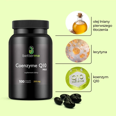 BetterMe Coenzima Q10 Max, коензим Q10, 100 капсул moi: ціни та характеристики