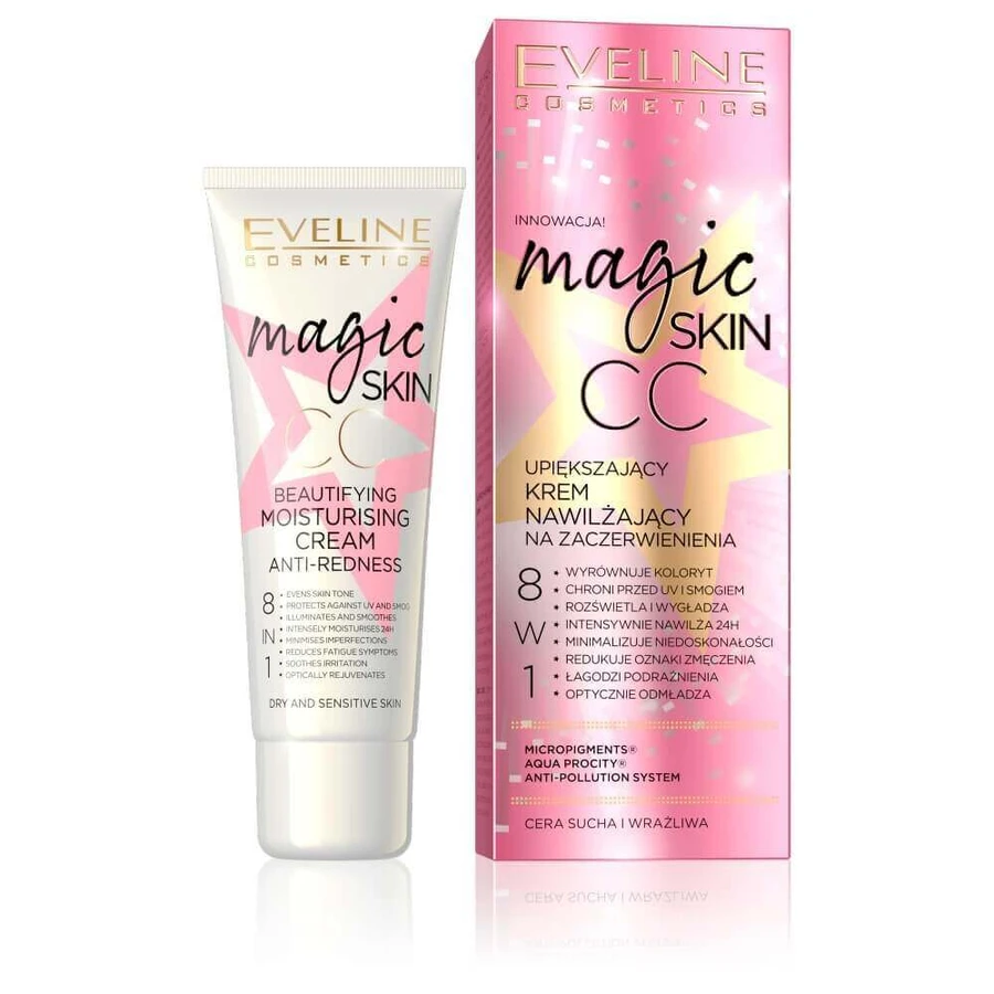 Eveline Cosmetics Magic Skin CC Beautifying Moisturizing Cream від почервонінь, 50 мл: ціни та характеристики