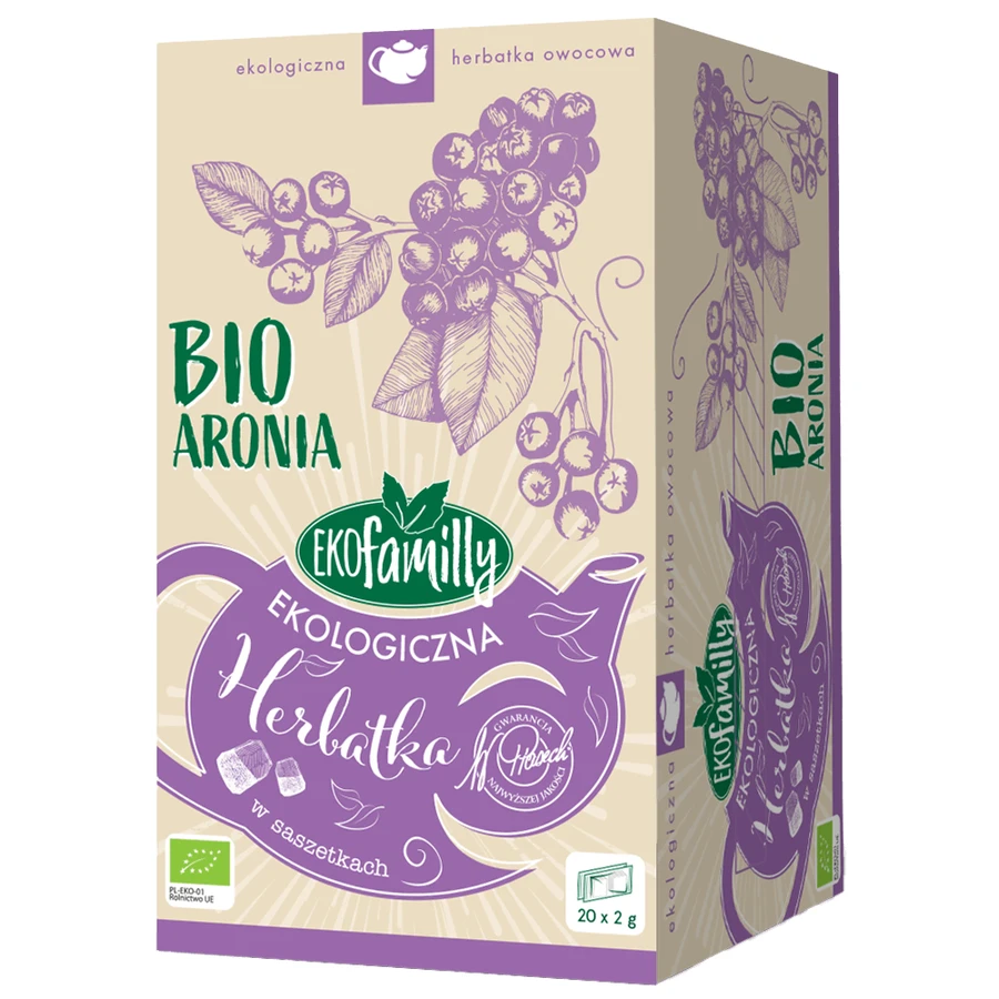 EkoFamily Bio Aronia, ceai de fructe organic, 2 г x 20 pliculețe: цены и характеристики