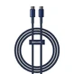 Кабель Baseus Tungsten Gold USB-C / USB-C 100 Вт 1 м - темно-синій