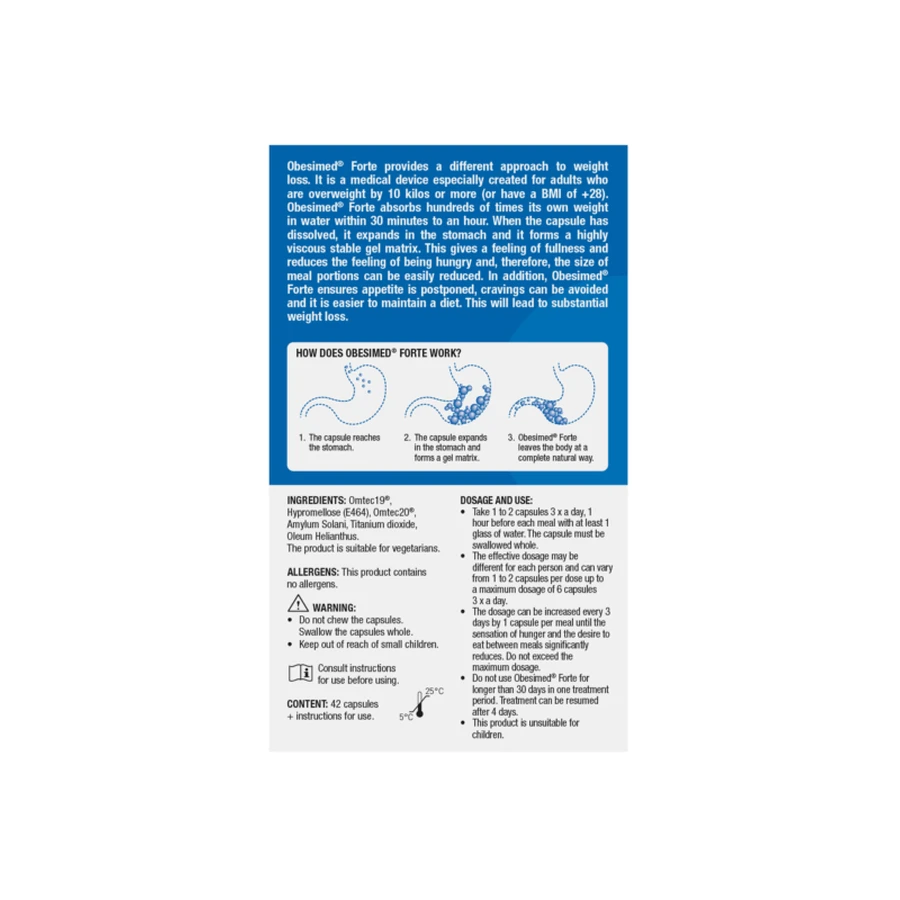 Обесимед Форте Aurea Pharma Obesimed Forte, 42 капсулы: цены и характеристики