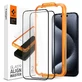 Стиклэ температэ Spigen ALM Glass FC для iPhone 15 Pro - negru 2 buc.