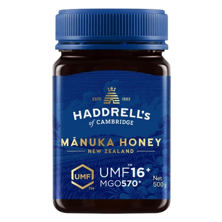 Haddrell's, мёд из мануки UMF 16+ MGO 570+, 500 г: цены и характеристики