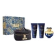 Versace Dylan Blue Pour Femme Set Eau de Parfum, 100 мл + гель для душу, 100 мл + лосьйон для тіла, 100 мл + косметичка