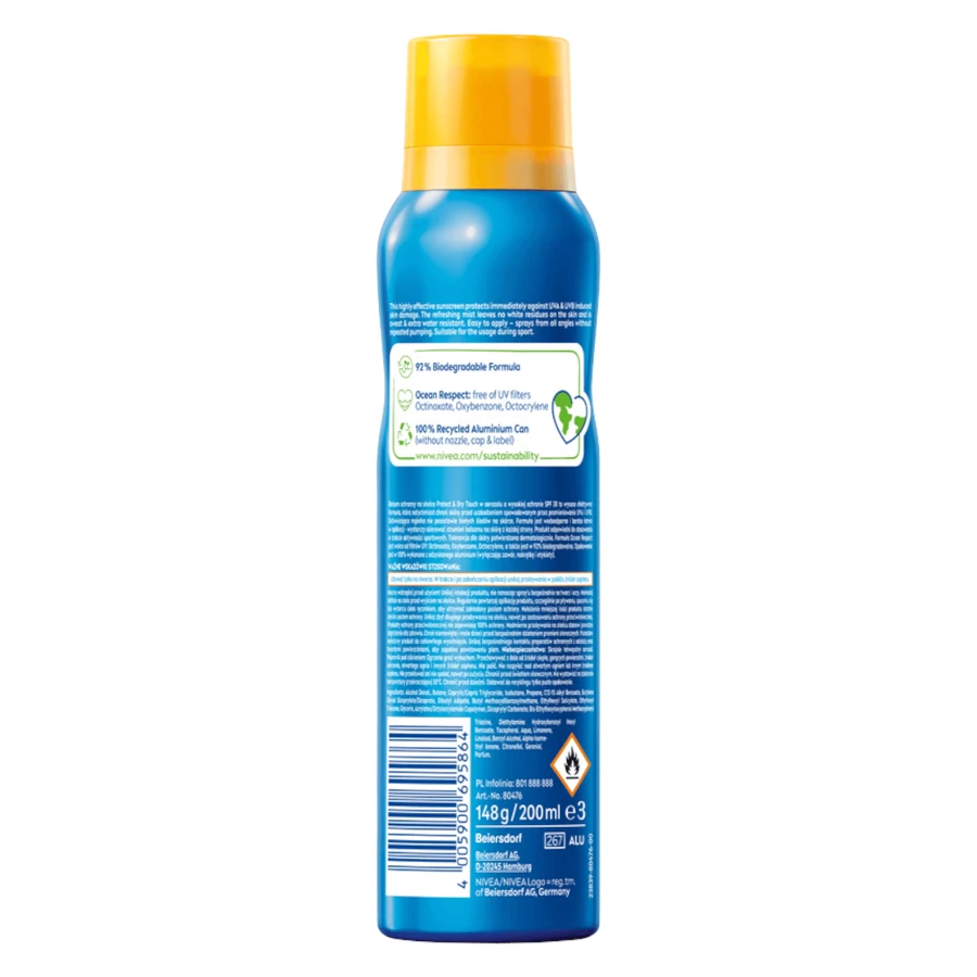 Nivea Sun Protect amp; Dry Touch Sun Mist SPF30, 200 мл: цены и характеристики