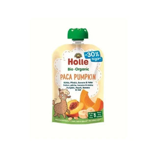 Тыквенное пюре с персиками, бананами и овсом Organic Paca Pumpkin, 100 г, Holle