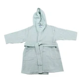 Двухслойный муслиновый халат с капюшоном, 3-4 года, Baltic Bebe