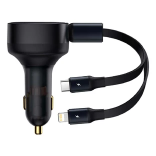 Автомобільний зарядний пристрій Baseus Enjoyment 2-in-1 30W Black (CGTX000001)