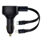 Автомобільний зарядний пристрій Baseus Enjoyment 2-in-1 30W Black (CGTX000001)