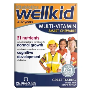 Vitabiotics Wellkid Multi-Vitamine, 30 comprimate masticabile