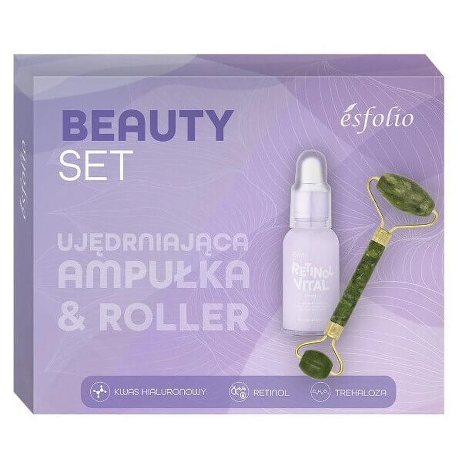 Набор Esfolio Beauty Set Укрепляющая ампула, 30 мл + рола де джад: цены и характеристики