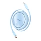 Baseus Free2Draw Mini USB-C Retractable Cable - USB-C 100W 1m - Blue