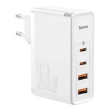 Baseus GaN2 Pro Fast Wall Charger 100W USB / USB Type C Quick Charge 4+ Power Delivery White (CCGAN2P-L02)