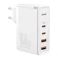 Baseus GaN2 Pro Fast Wall Charger 100W USB / USB Type C Quick Charge 4+ Power Delivery White (CCGAN2P-L02)