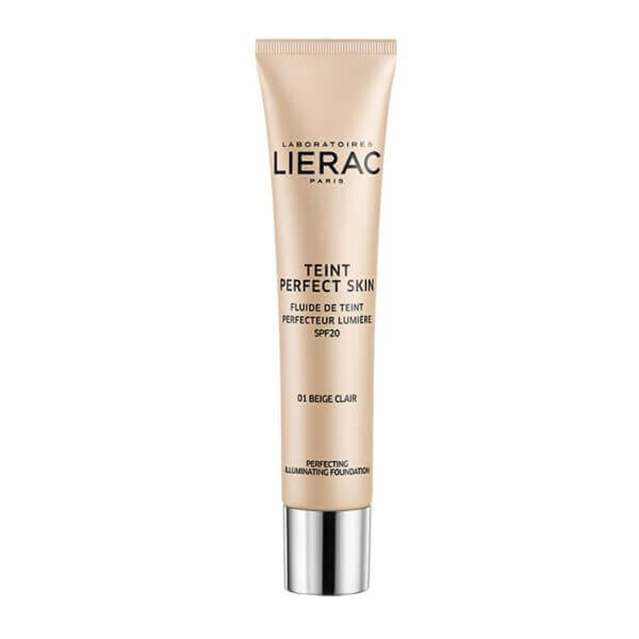 Освітлююча тональна основа Lierac Teint Perfect Skin SPF20 01 Beige Clair, 30 мл: ціни та характеристики