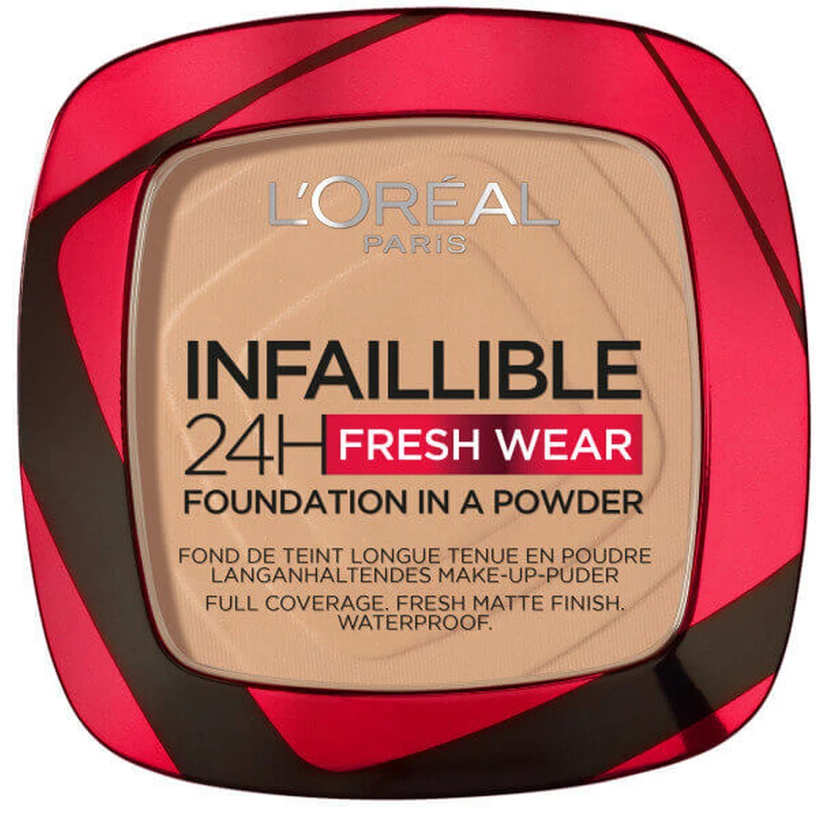L Oreal Paris Infaillible 24H Fresh Wear Foundation у порошку 140 Golden Beige, 9 г: ціни та характеристики