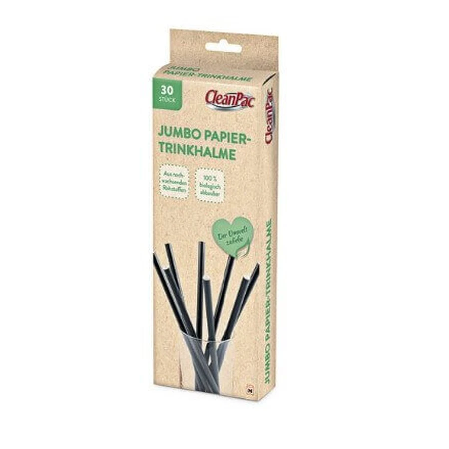 CleanPac, Jumbo, паперові соломинки, 30 шт: ціни та характеристики