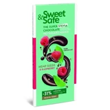 Гіркий шоколад з насінням конопель та малиною Sweet & Safe, 90 г, Sly Nutrition