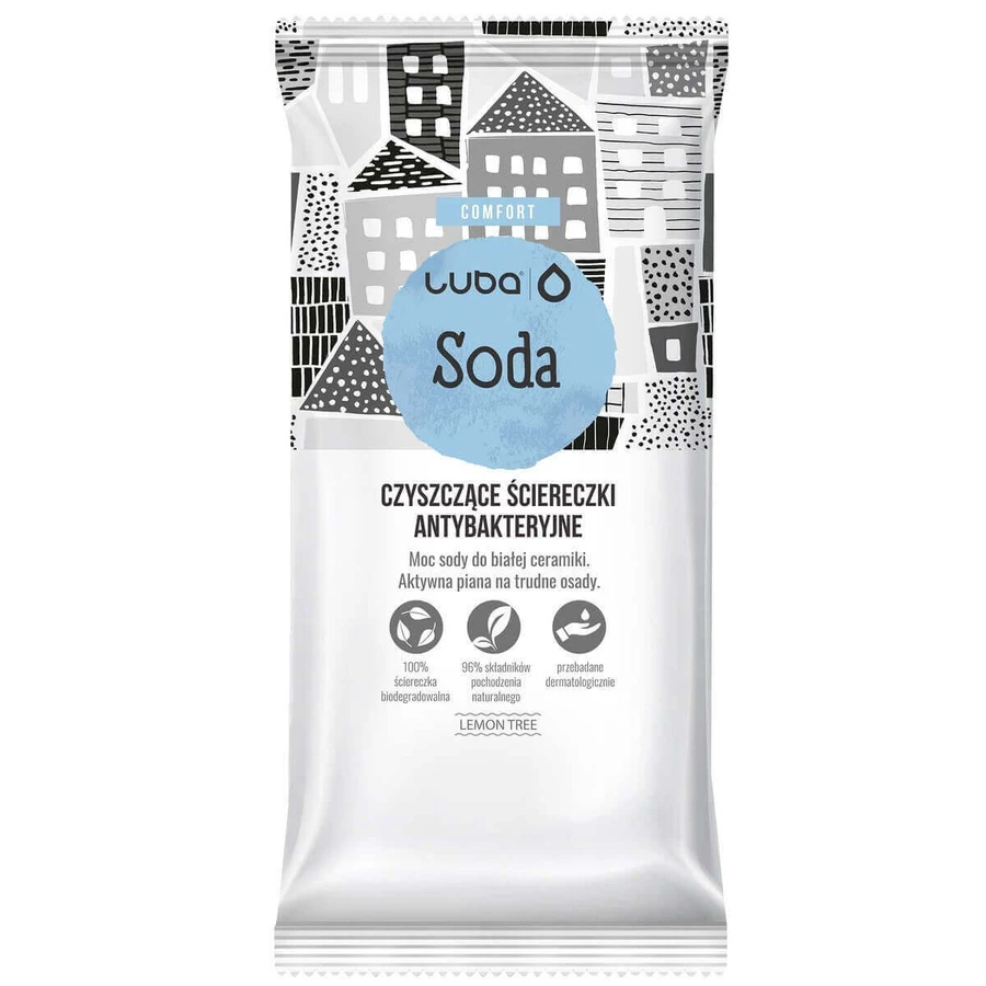 Антибактеріальні серветки Luba Comfort Cleaning Soda Wipes, 24 шт.: ціни та характеристики