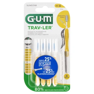 Sunstar GUM Trav-Ler, Щітка міжзубна 1,3 мм 1514, 4 шт.