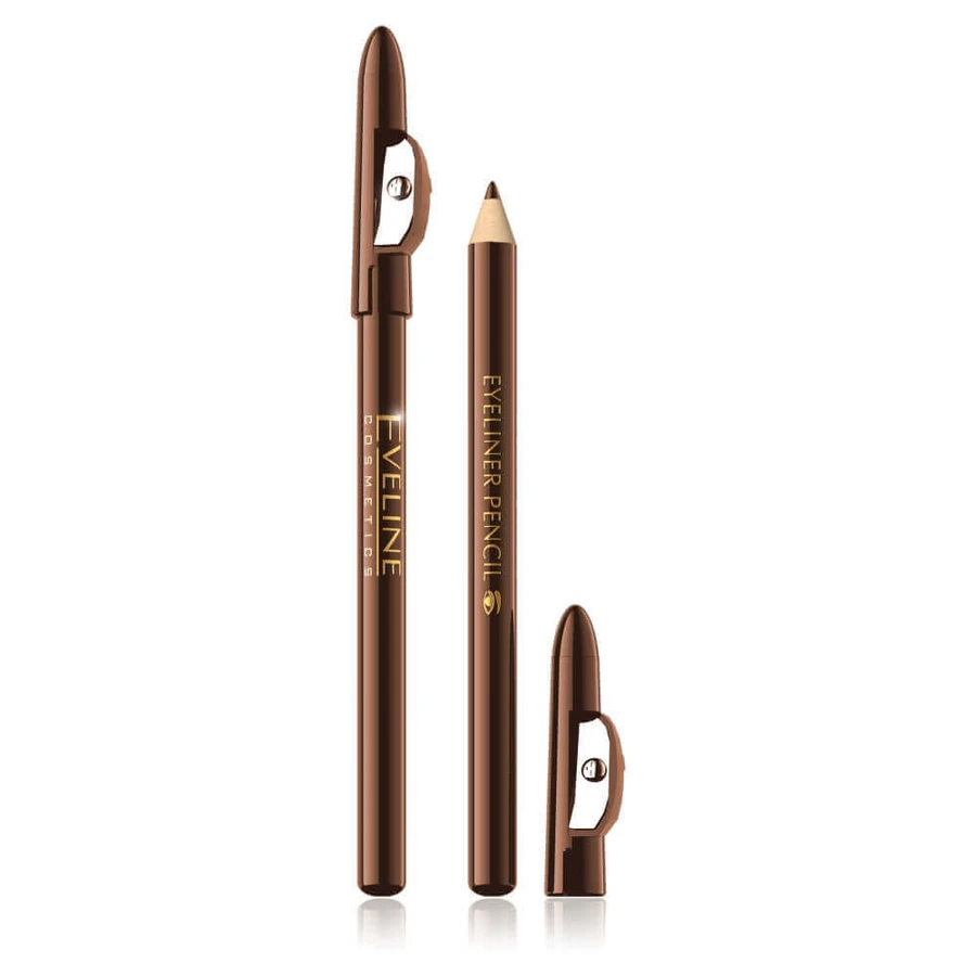 Eveline Cosmetics Карандаш для глаз короткий коричневый: цены и характеристики