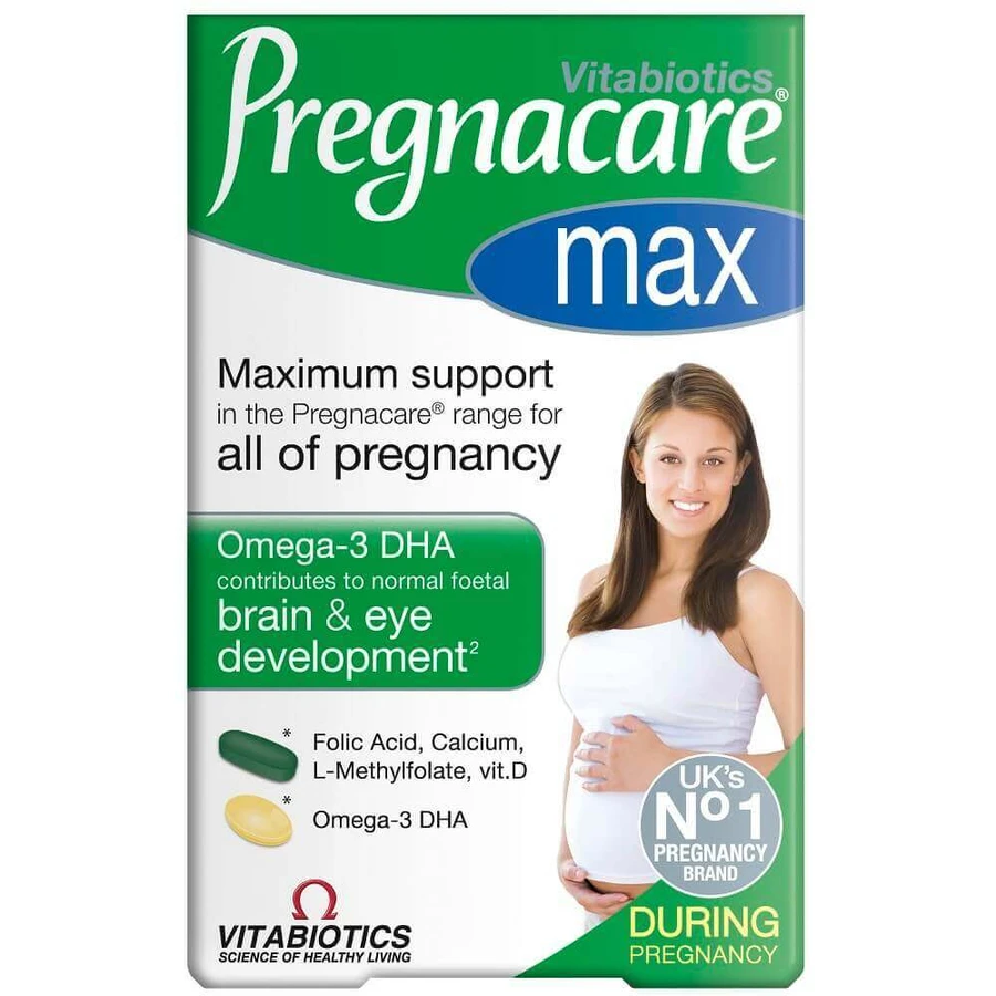 Vitabiotics Pregnacare Max pentru femeile gravide, 84 comprimate/capsule: цены и характеристики