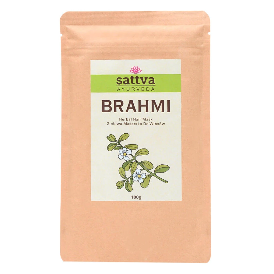 Sattva, Herbal Brahmi, трав'яна маска для волосся, 100 г: ціни та характеристики