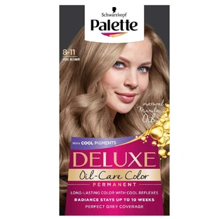 Фарба для волосся Palette Deluxe Oil-Care Color з мікромаслами 8-11 Cool Blonde