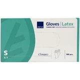 Abena, mănuși din latex, nesterile, fără pudră, mărimea S, 100 bucăți