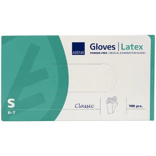 Abena, mănuși din latex, nesterile, fără pudră, mărimea S, 100 bucăți