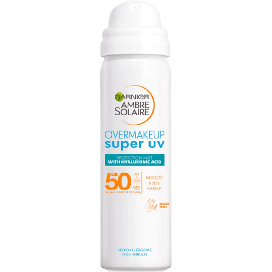 Garnier AMBRE SOLAIRE Сонцезахисний спрей для обличчя SPF50, 75 мл: ціни та характеристики