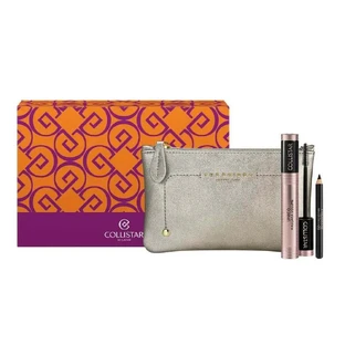 Collistar Volume Unico Mascara Set Intense Black 13 мл + чорна підводка для очей Professionale 0,8 г + косметичка The Bridge