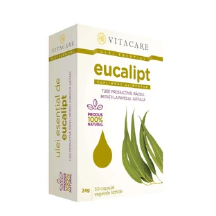 Эфирное масло эвкалипта, 30 капсул, Vitacare