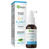 EkaMedica Вітамін D3 + K2MK7, спрей, 30 мл, EkaMedica Vitamine naturale D3 + K2MK7, спрей
