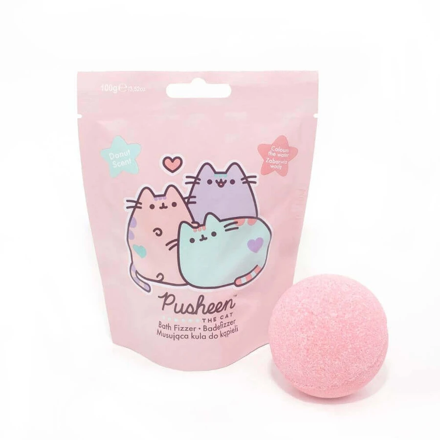 Бомба для ванн Pusheen Bath Fizzer Strawberry Bath Bomb, 100 г: ціни та характеристики