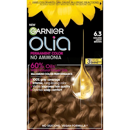 GARNIER olia Перманентная краска 6.3 Золотой светло-коричневый, 174 мл: цены и характеристики