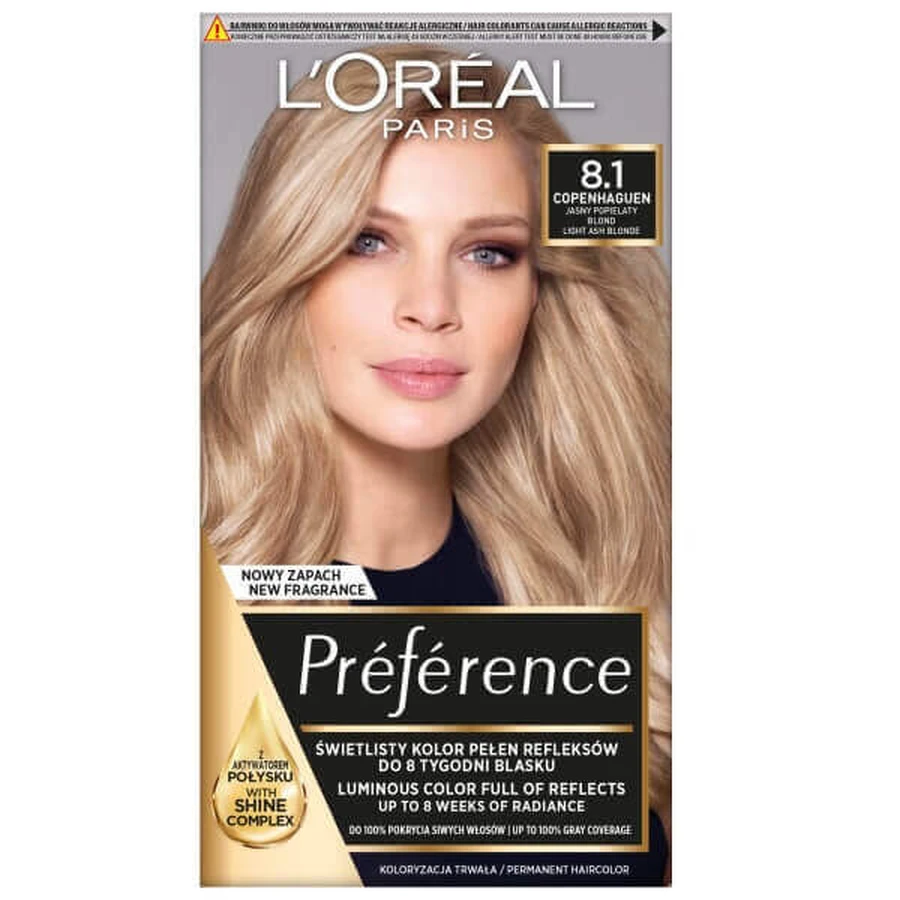 Краска для волос L'Oréal Paris Preference 8.1 Copenhague: цены и характеристики