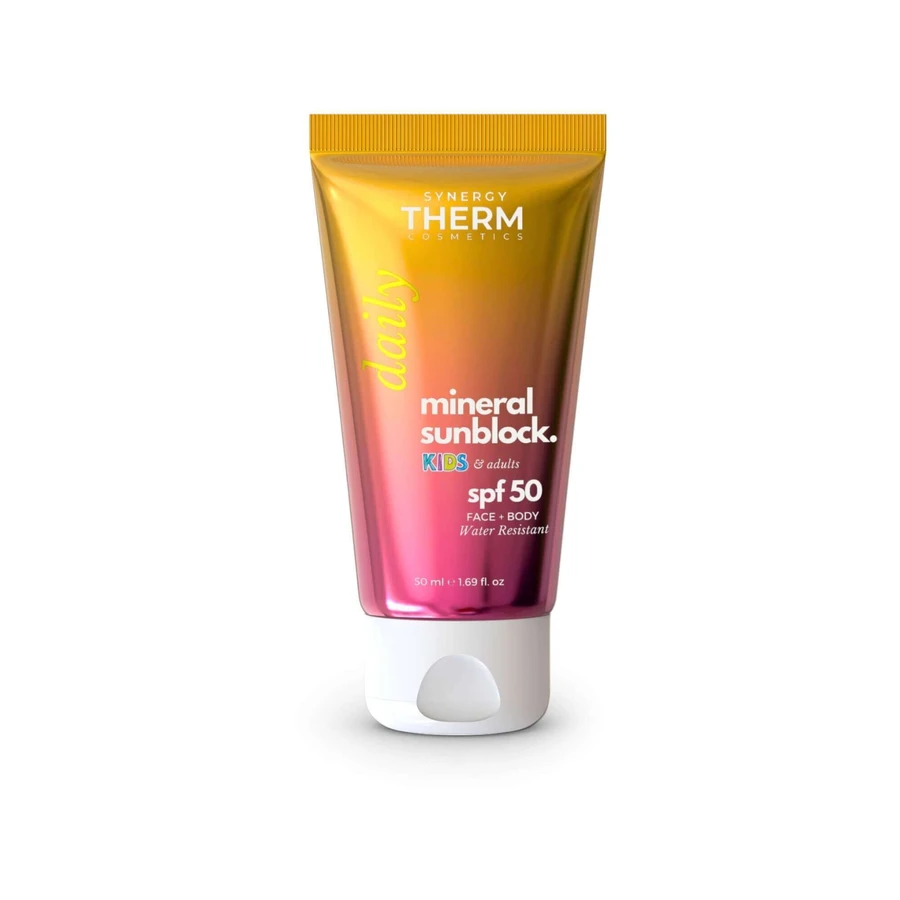 Минеральный солнцезащитный крем SPF 50 для детей и взрослых, 50 мл, Synergy Therm: цены и характеристики