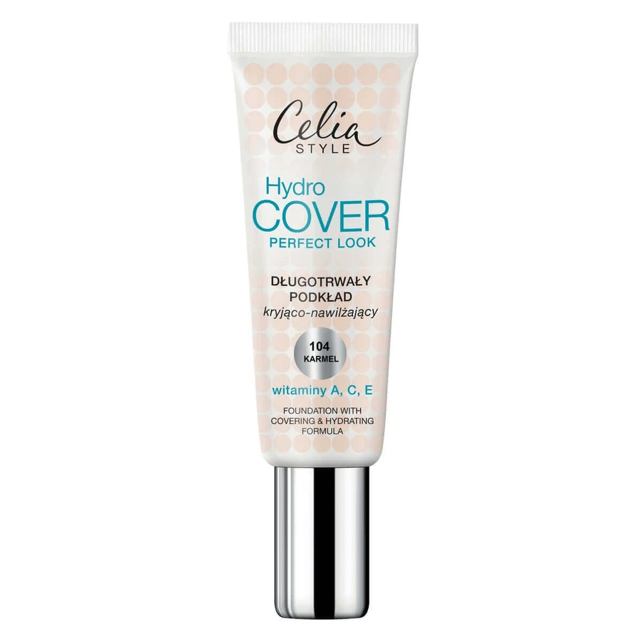 Celia Hydro Cover Perfect Look Foundation Стійке покриття та зволожуюча основа 104 Карамель, 30 мл: ціни та характеристики