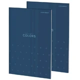 Блокнот Colors A4, квадрат 5 мм, синий, 50 листов